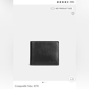 Coach mens wallet. NWT